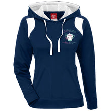 Load image into Gallery viewer, "My Kashmiri Chai is Better Than Yours!" Ladies' Colorblock Poly Hoodie