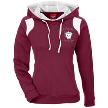Load image into Gallery viewer, "My Kashmiri Chai is Better Than Yours!" Ladies' Colorblock Poly Hoodie