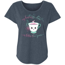 Load image into Gallery viewer, "My Kashmiri Chai is Better Than Yours!" Ladies' Tri-blend Dolman Sleeve