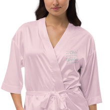 Load image into Gallery viewer, My Chai Brings All the Uncles to the Yard - Satin robe