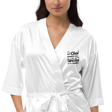 Load image into Gallery viewer, My Chai Brings All the Uncles to the Yard - Satin robe