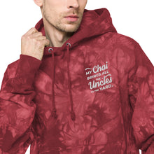 Load image into Gallery viewer, My Chai Brings All the Uncles to the Yard - Unisex Champion tie-dye hoodie