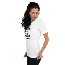 Load image into Gallery viewer, My Chai Brings All the Uncles to the Yard - Unisex Short Sleeve V-Neck T-Shirt