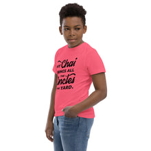 Load image into Gallery viewer, My Chai Brings All the Uncles to the Yard - Youth jersey t-shirt