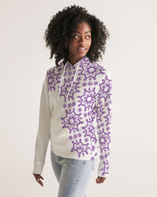Load image into Gallery viewer, Purple Pattern Women&#39;s Hoodie