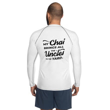Load image into Gallery viewer, My Chai Brings All the Uncles to the Yard - Men&#39;s Rash Guard
