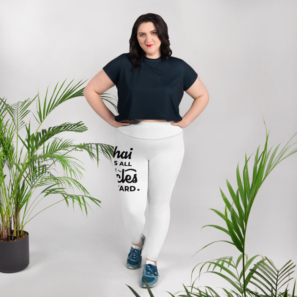My Chai Brings All the Uncles to the Yard - All-Over Print Plus Size Leggings