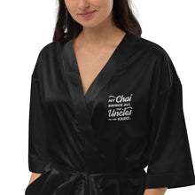 Load image into Gallery viewer, My Chai Brings All the Uncles to the Yard - Satin robe