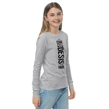 Load image into Gallery viewer, My Chai Brings all the Desis to the Yard - Youth long sleeve tee